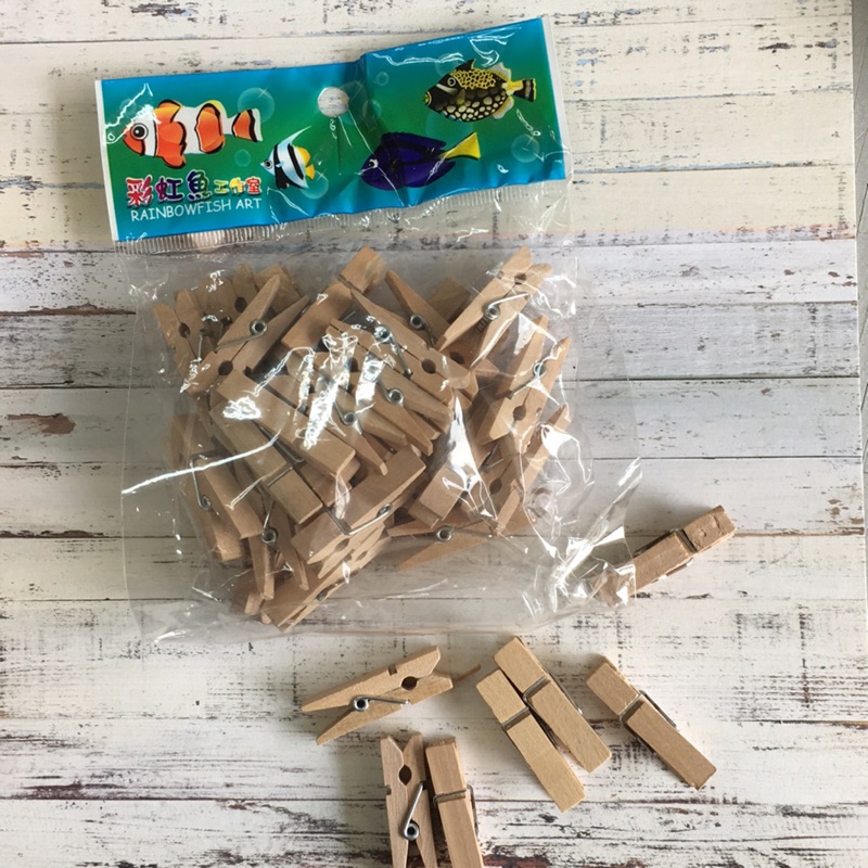 原木色小木夾3.5cm示意圖