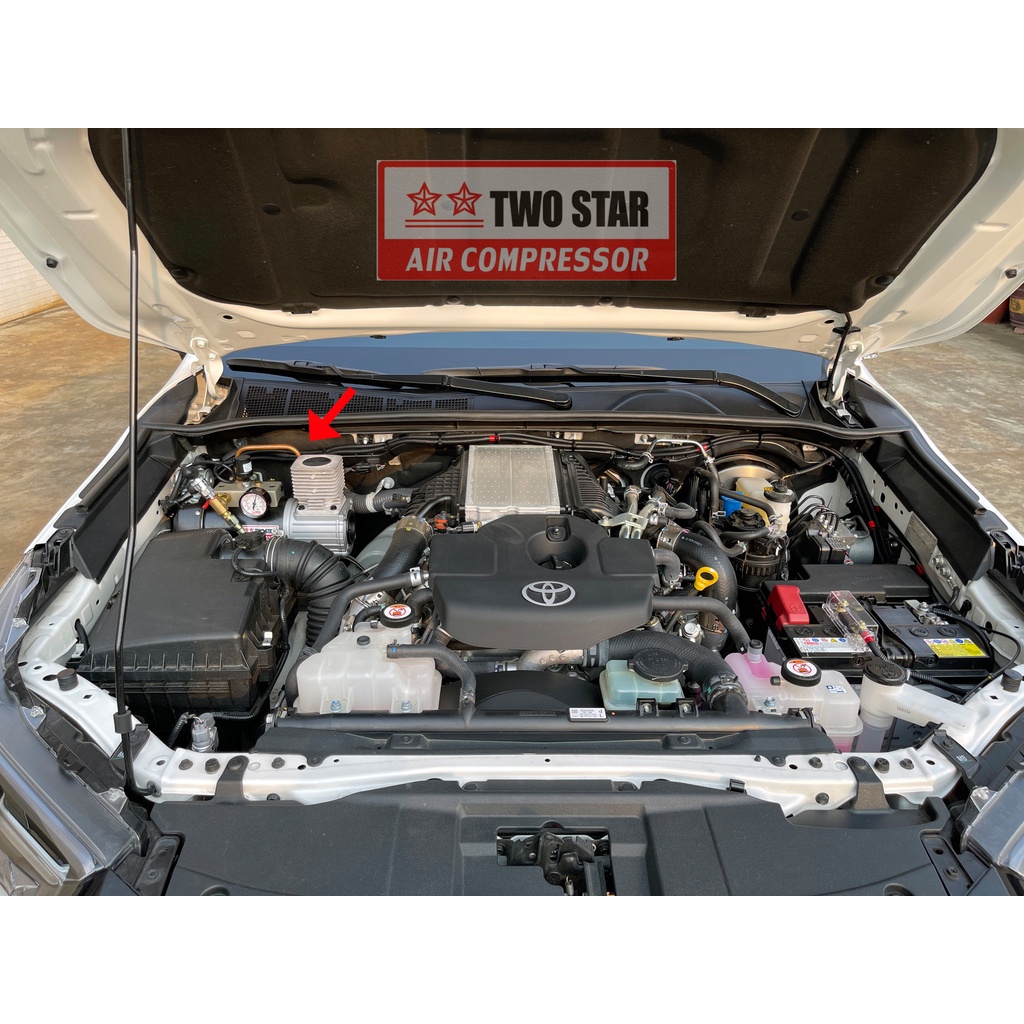 -TWO STAR TOYOTA HILUX 海力士專屬車載空壓系統 DC直流12V空壓機 雙星牌總代理騏村★★ 商品圖片 2