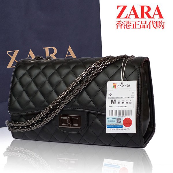 zara Hong kong leather Lingge chain fragrant wind lambskin shoulder  bag