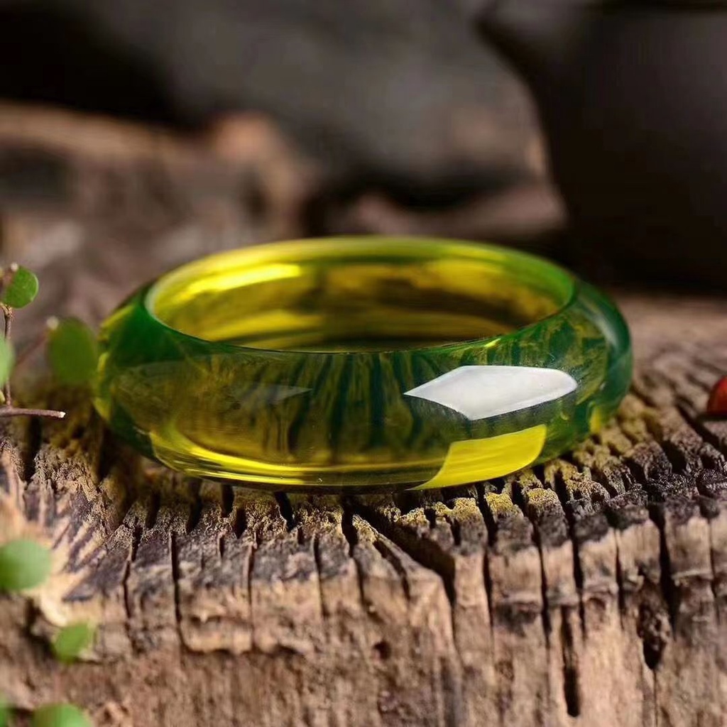 Pure Natural Burmese Blue Amber Bracelet High Water Purification A