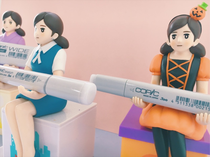 COPIC 補充墨水與空筆管搭配使用圖