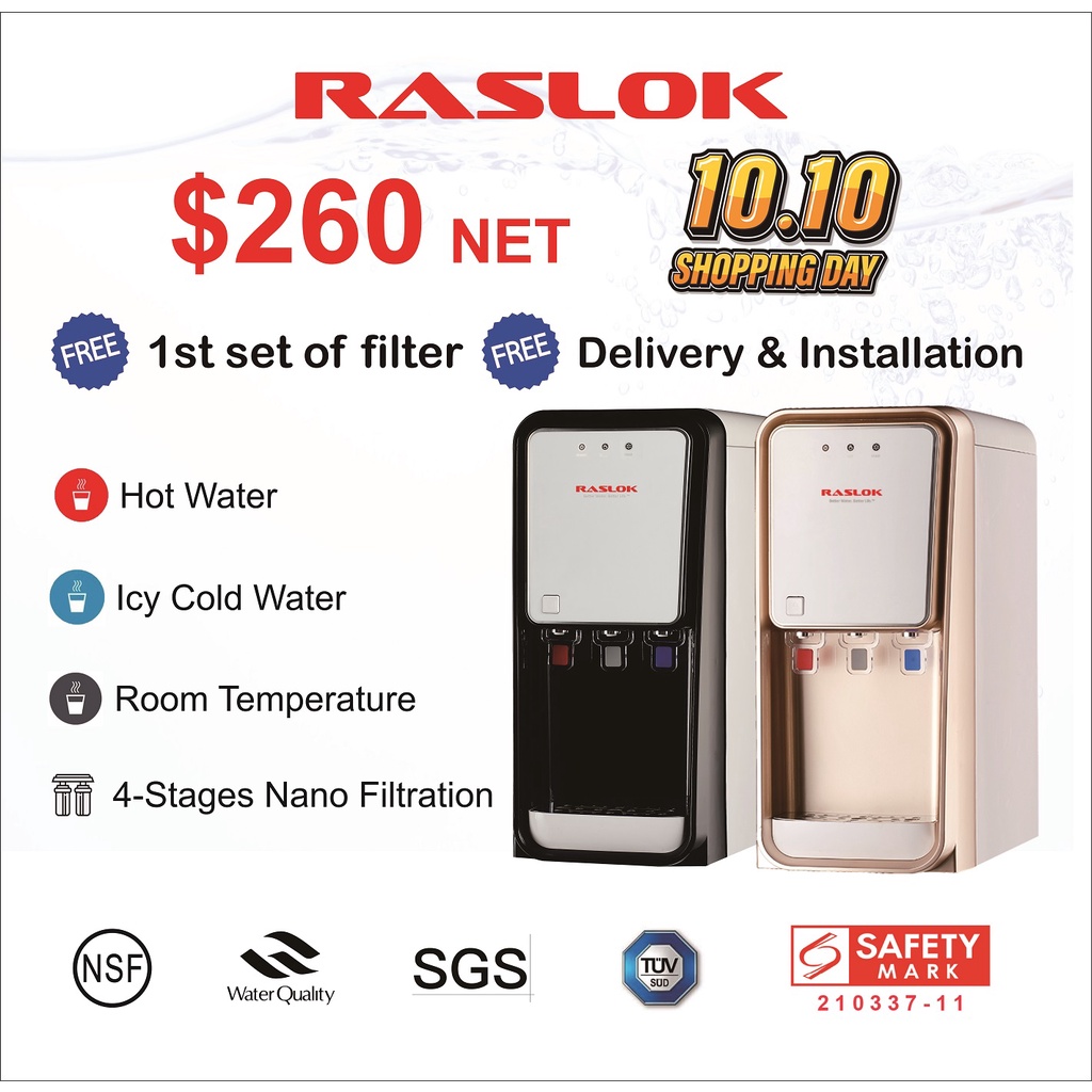 RASLOK Water Purifier | Water Dispenser with Filters HCA-T2