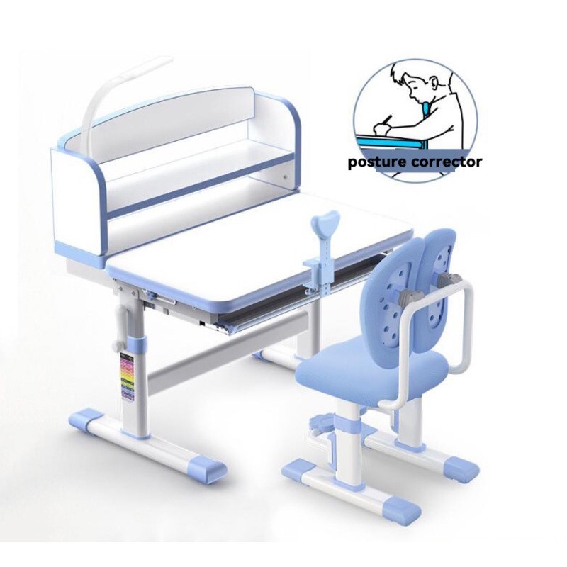 LEMON Children's Study Table Children's Functional Table And Chair Set Height Adjustable Kids Table And Chair Set