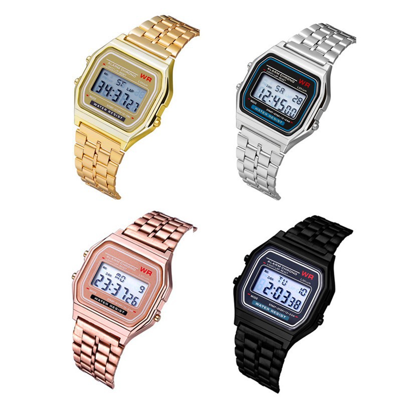 F91 LED Digital Sports Unisex Men Women Ladies Watch Jam Tangan Lelaki Wanita