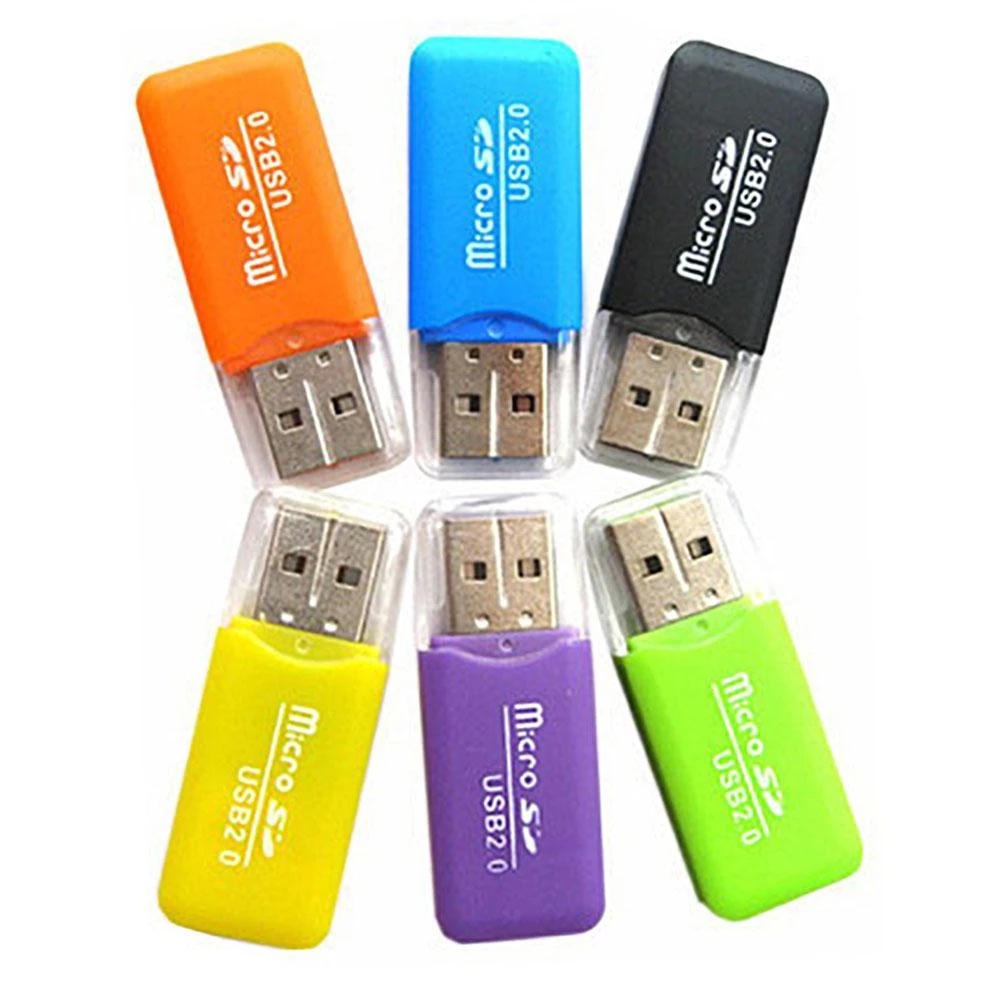 USB 2.0 Flash Drive TF Micro Memory Card Reader Adapter Security High Speed SD Memory Card Reader for Laptop Accessories