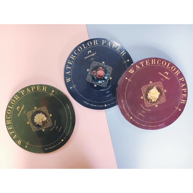 英國山度士圓型封膠水彩本展示圖