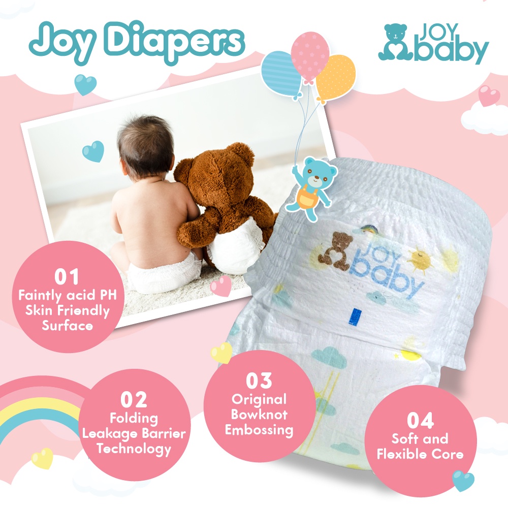 Local Brand |Event| Joybaby Ultra-Thin Pants Diapers | Super Absorbent | Sizes S to 4XL | Breathable & Comfortable