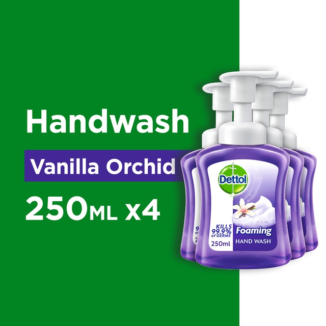 [Bundle of 4] Dettol Foaming Hand Wash Vanilla Orchid 250ML