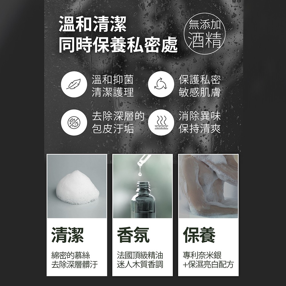 Man4Power 男神淨化美肌慕絲 (白瓶) 180ml 男神淨化美肌慕絲極簡白