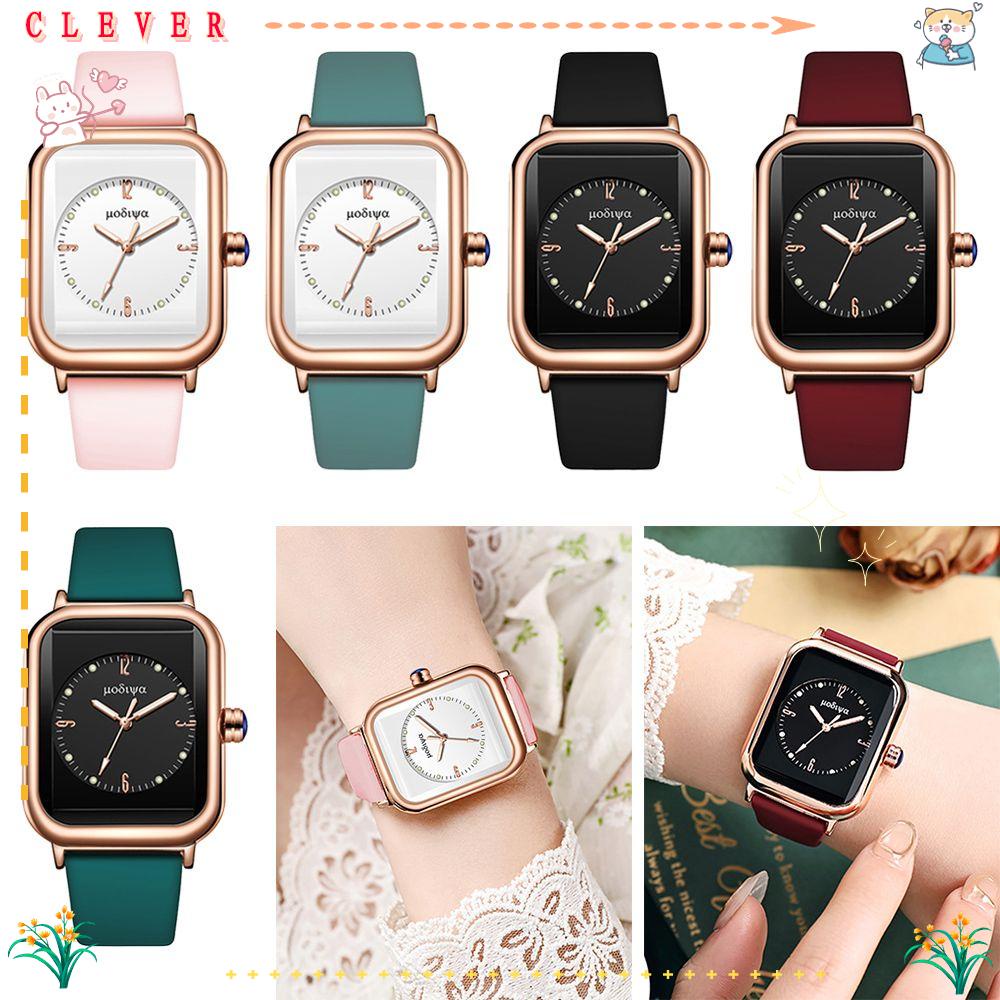 CLEVERHD Fashion Waterproof Women Watch Casual Simple Style Silicone Belt Watches Quartz Watch