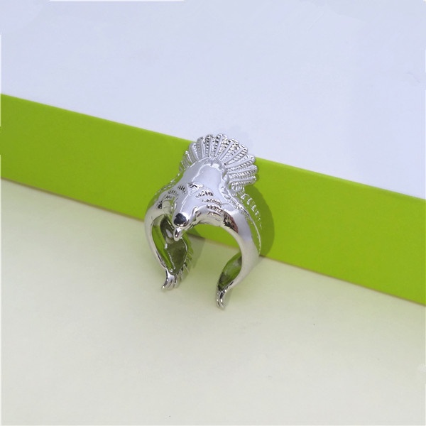 Unique Flying Eagle Knight Ring Punk Men's Animal Retro Open adjustable Ring_voghion.com