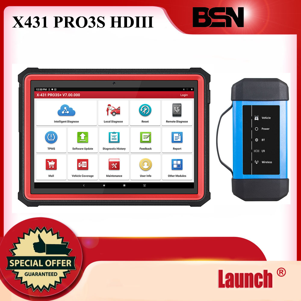 LAUNCH X431 PRO3S+ HDIII 12V Car/24V Truck full system diagnostic tools auto obd obd2 code reader scanner pk X431 V PRO