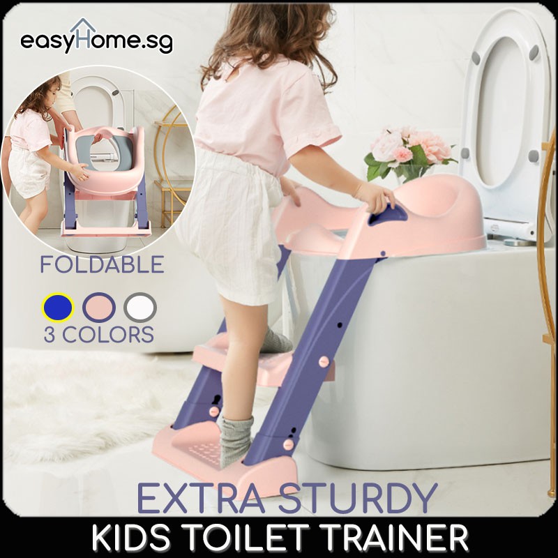 Easyhome.sg 8858 JT118 Kids Toilet Trainer / Children Potty Training Urinal Pee Poo Trainer Ladder Steps