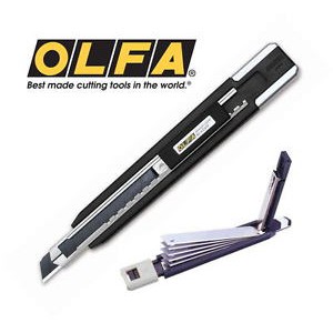 日本 OLFA Ltd-04 極致系列五連發小型美工刀 數位銀色質感外觀