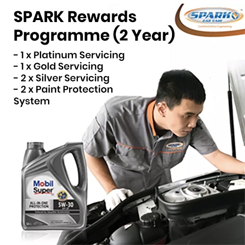 Mobil Car Servicing Package SPARK Rewards  Programme (2 Year)