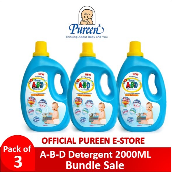 [Bundle of 3] Pureen A-B-D Liquid Detergent 2 Litres Bundle Sale