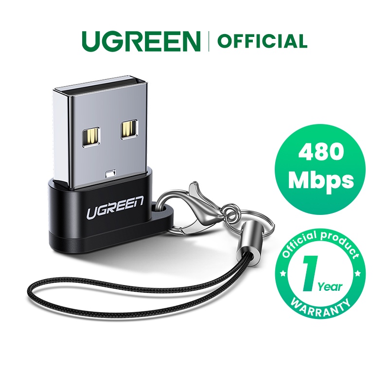 UGREEN USB C Female To USB Male Adapter USB A to USB C Converter Compatible with Laptops Chargers