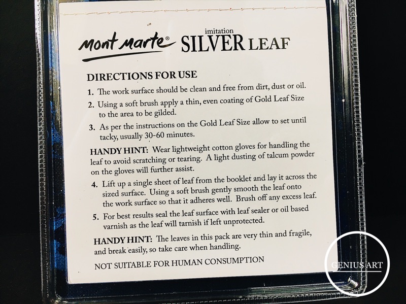 銀箔特寫與操作示意