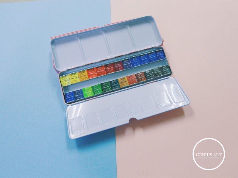 魯本斯馬卡龍水彩組合展示2