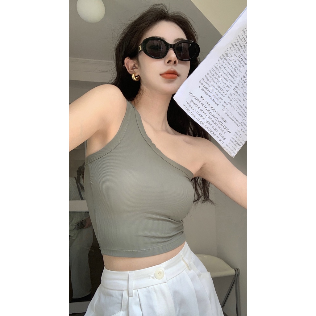 Women Padded Bra Tank Top Women Modal Spaghetti Solid Camisole Vest Female  Camisole