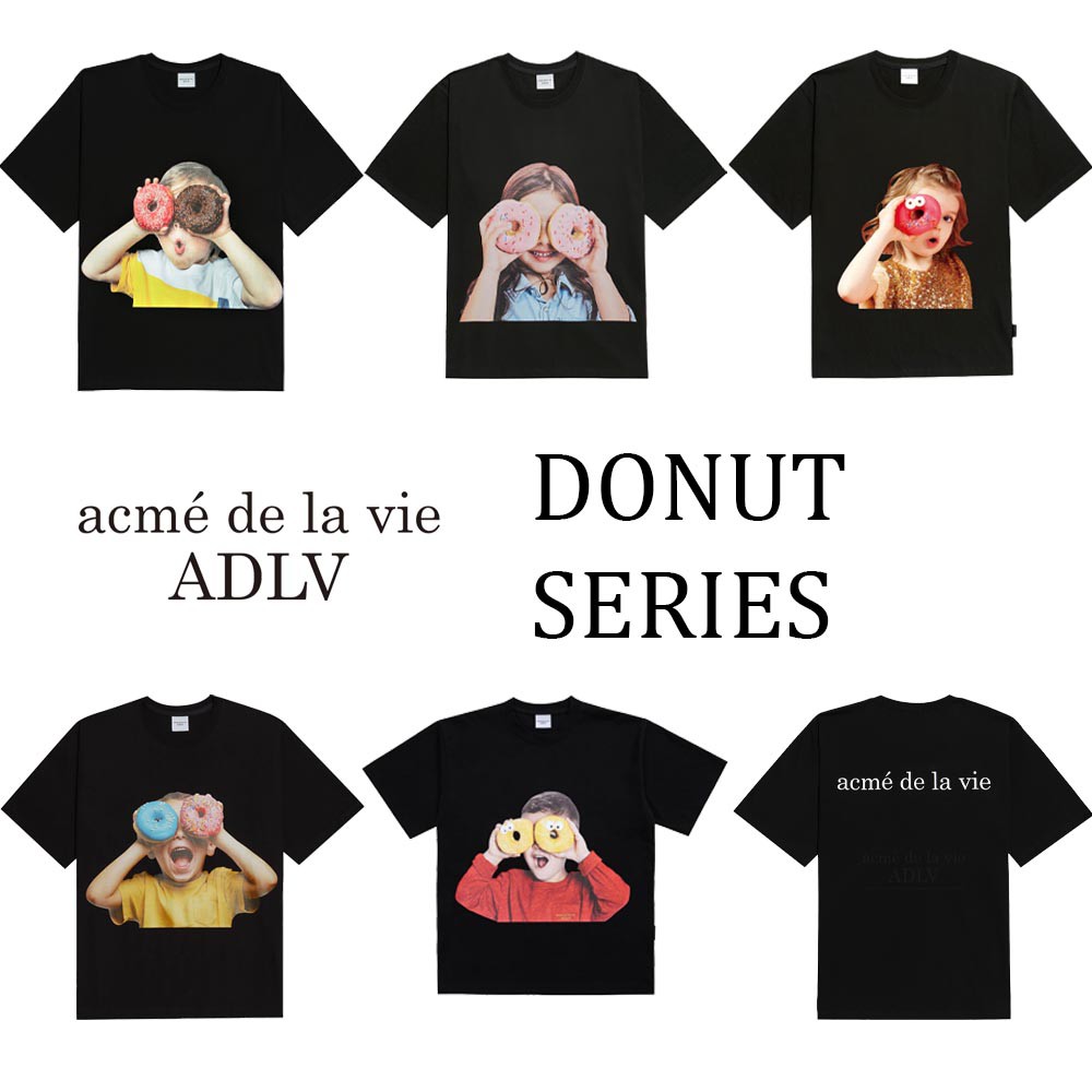 [ADLV] 100% authentic UNISEX Over fit T-SHIRT (graphic - DONUTS SERIES)