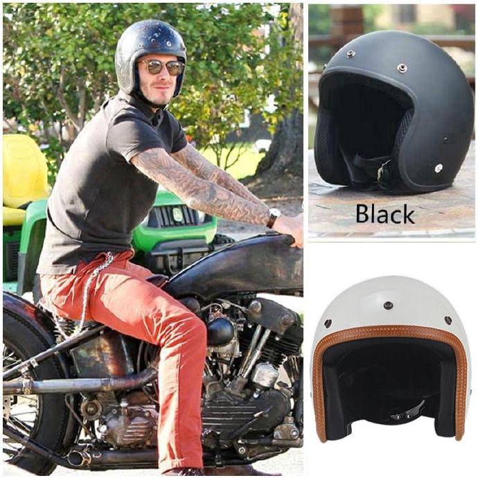 High quality helmet 3/4 motorcycle helmet open face racing retro helmet men and women seasons