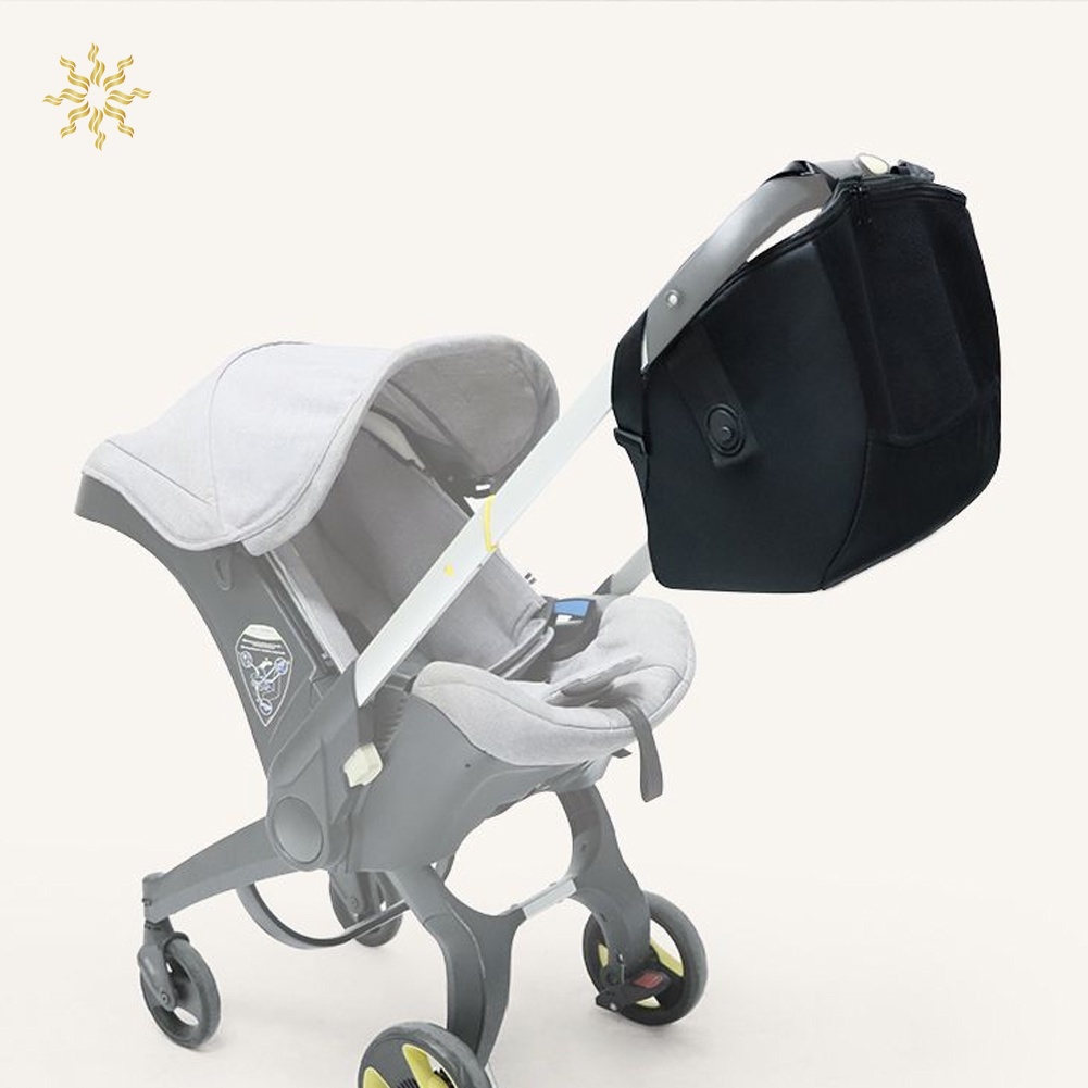 【JP3】Clip-on Storage Bag for Doona Car Seat - With Non-Slip Zipper - Large Storage Space - Doona Stroller Accessory