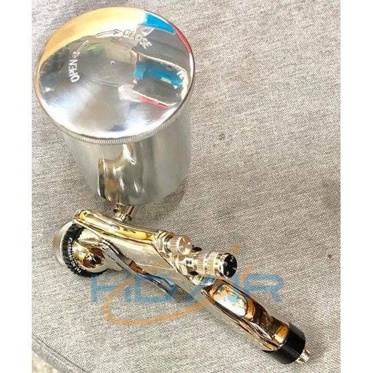 -HVLP低壓高流量高品質環保噴槍 MIT台灣製造 附400cc鎖牙腳架料杯 非iwata岩田 明治 Meiji 商品圖片 2