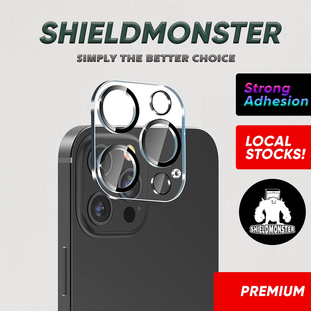 ShieldMonster iPhone 14/13/12/11 Camera Lens Tempered Glass Protector 3D Cover