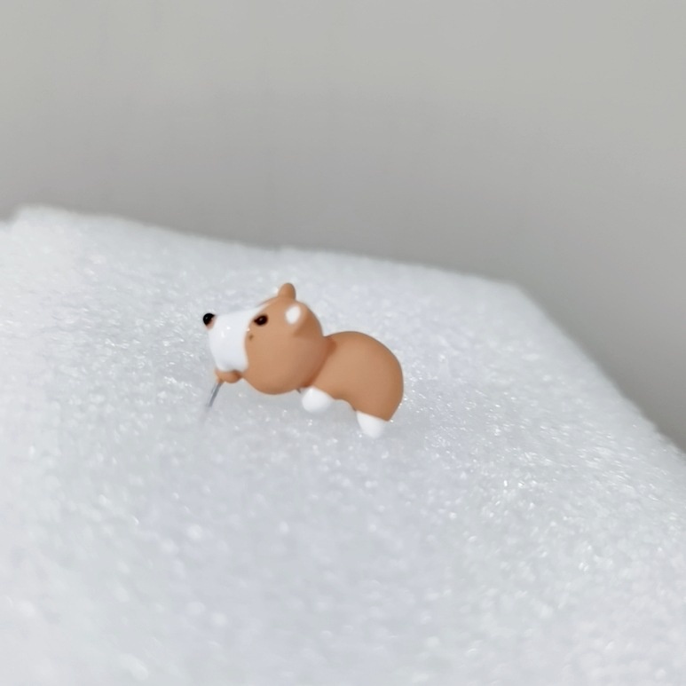 1 paire de boucles d'oreilles de morsure d'animal mignon, boucles d'oreilles de dessin animé en argile douce, boucles d'oreilles de morsure de tyrannosaure, boucles d'oreilles de dinosaure, cadeaux de fête amusants_voghion.com