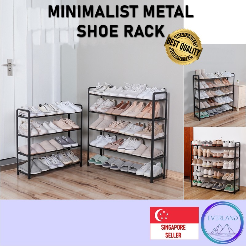 ?? Metal Shoe Rack/ Minimalist Design Shoe Rack/ BTO Choice/ High-Density Polyethylene & Metal/ 4 Tier & 5 Tier