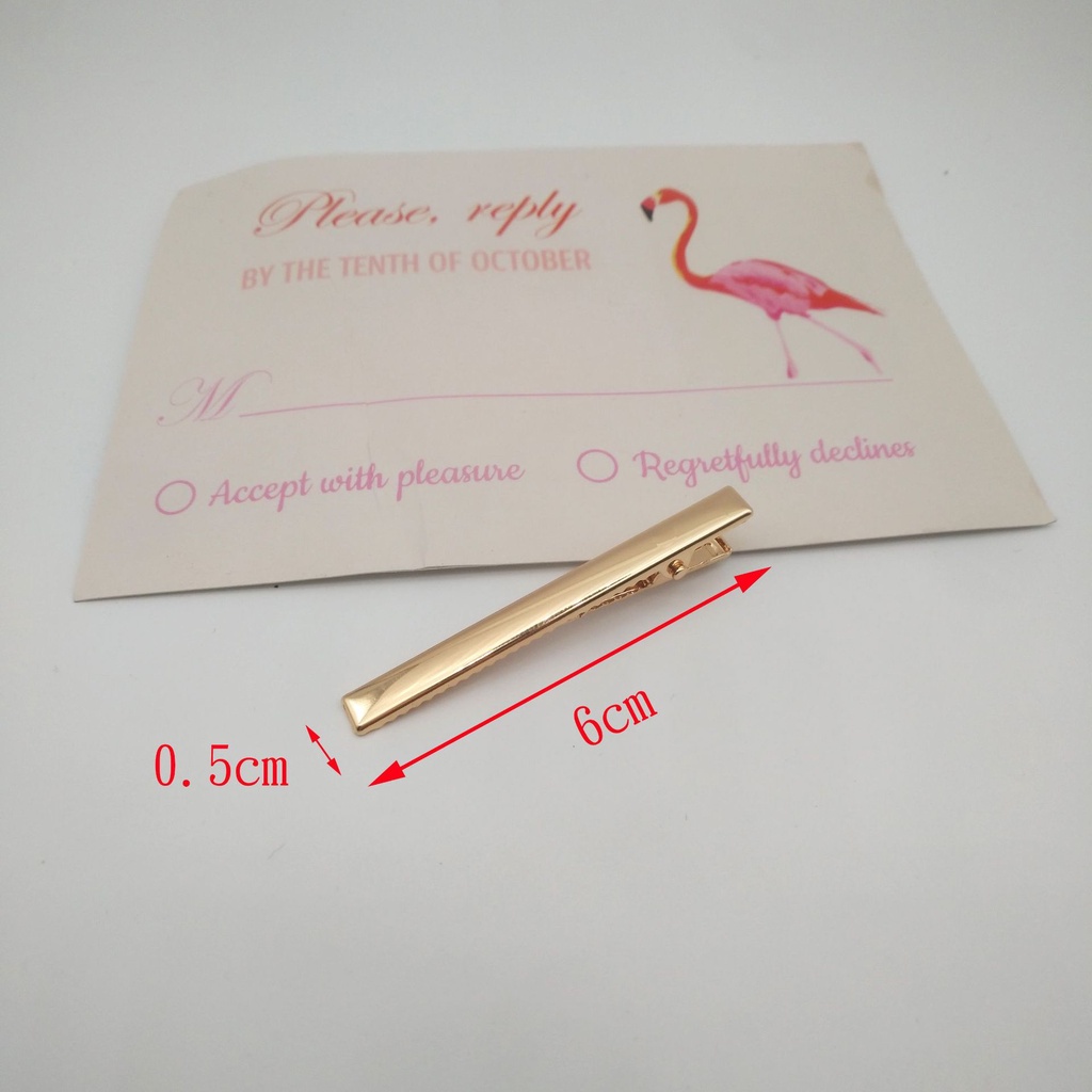 1pc {styles Random } ins Hairpin Metal Hollow Duckbill Clip Square Clip Pearl Hairclip DIY Hair Accessories_voghion.com