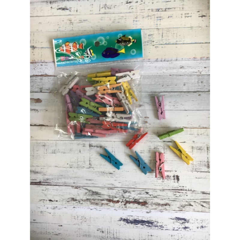 彩色木夾子示意圖