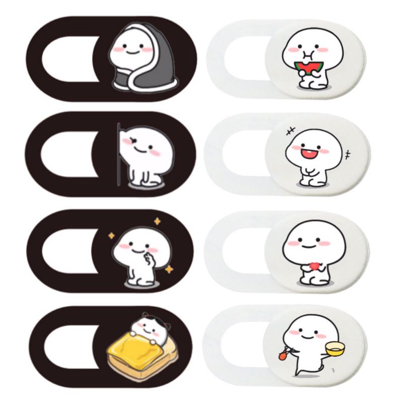 Cute Camera Cover Sticker Webcam Cover Camera Laptop Hp Macbook iPad (Taper Quby Edition)