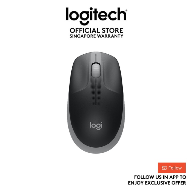 Logitech M191 Full-Size Wireless Mouse For PC and Mac, with 18 Months Battery Life