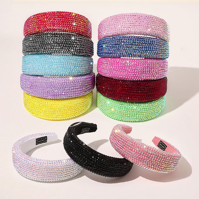 Luxury Crystal Headband For Women Sparkly Rhinestone Hair Accessory_voghion.com