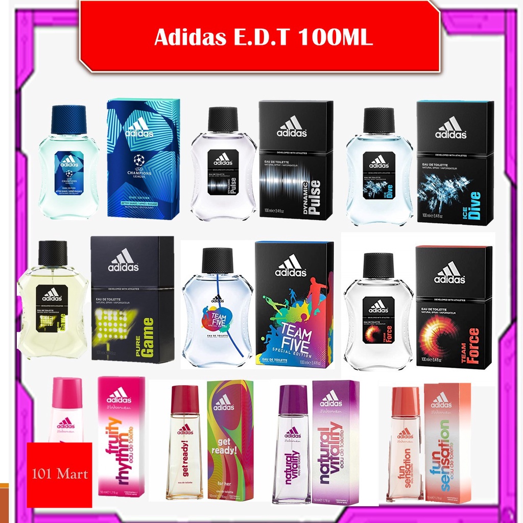 Adidas EDT Perfume For Men/Women, 100ml