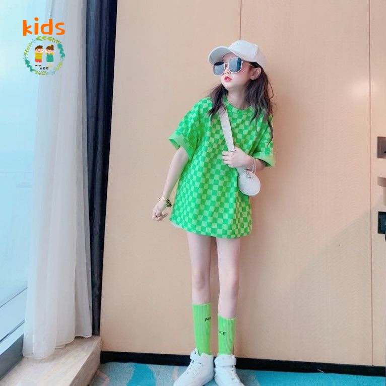 Áo Thun Cotton Tay Ngắn Phong Cách Hàn Quốc Thời Trang Mùa Hè Mới 2022 Cho Bé Gái 3-5 - 8-10 - 12-13 Tuổi