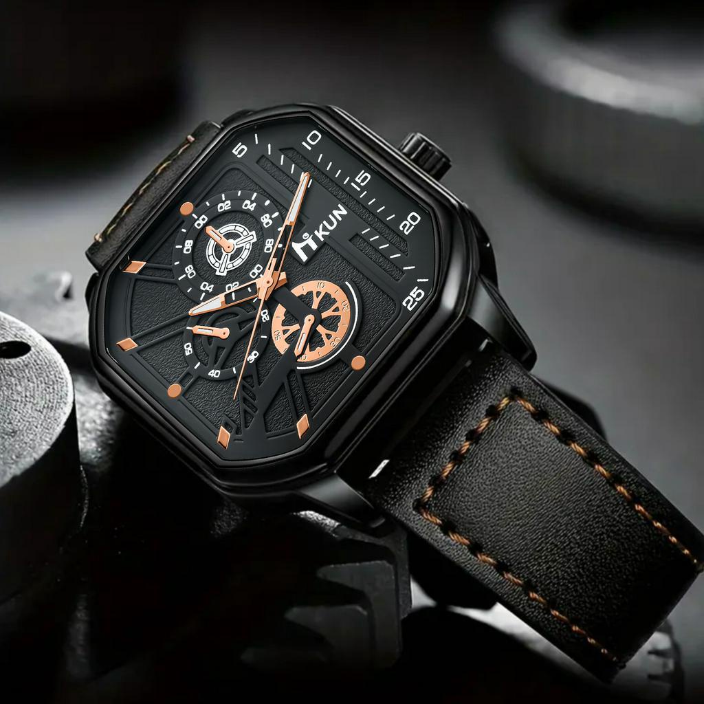 New Classic Style Casual Business Belt Quartz Watch Men Style Wrist Watch Atmospheric High-End