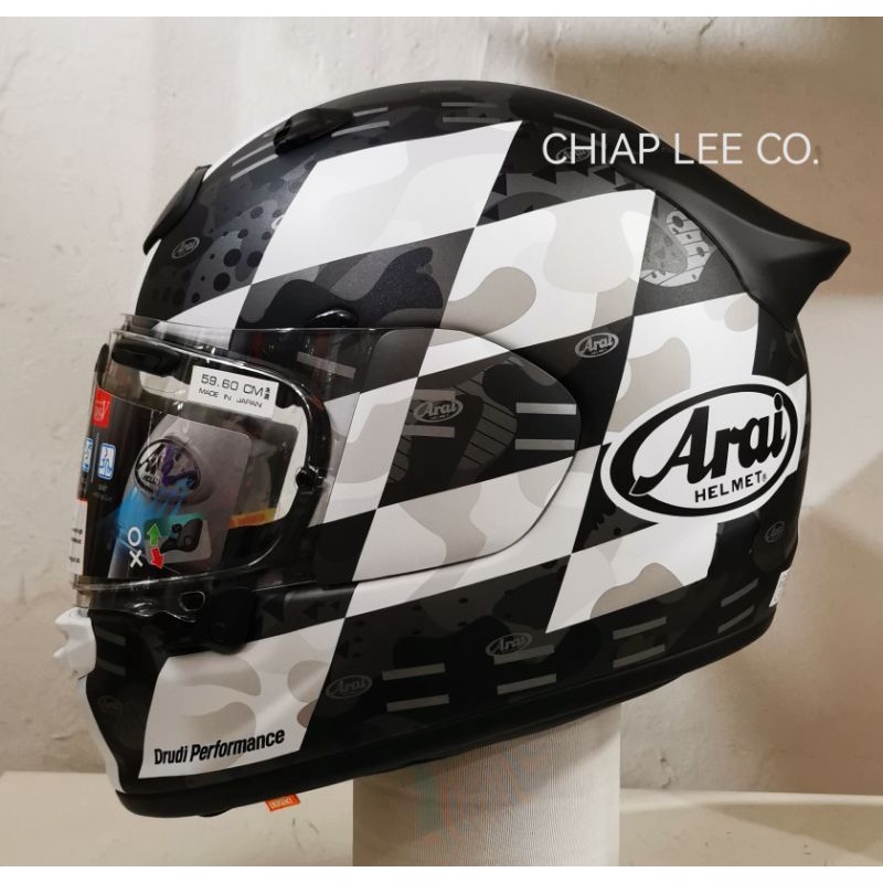 Arai ASTRO GX CHECKER (NEW) white