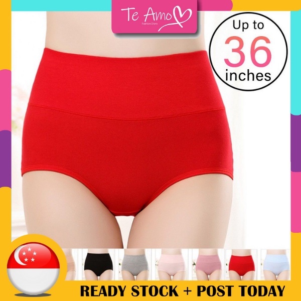 M - 3XL (24 - 36) Plain Colour High Waist Plus Size Tummy