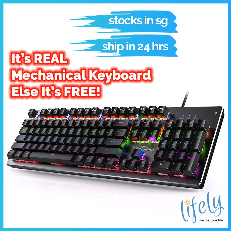 SHIP FROM SG - Real RGB Mechanical Keyboard Changeable Switch | Gaming Keyboard | RGB Keyboard