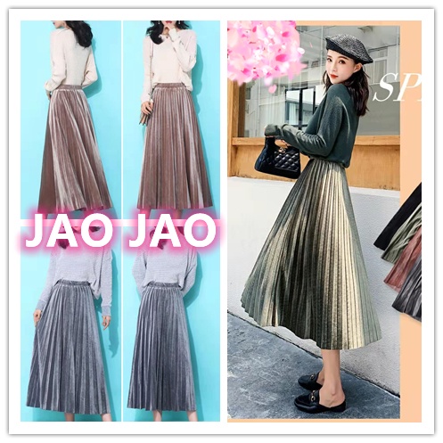 ❄Váy Nhung Băng❄ Chân Váy Voan Dài Lưng Cao Thời Trang Mùa Hè Hàng Mới Dành Cho Bạn Nữ