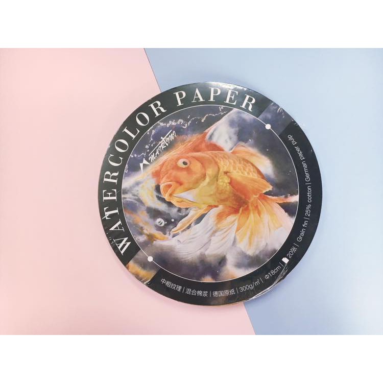 德國哈內姆勒圓形水彩紙本展示圖