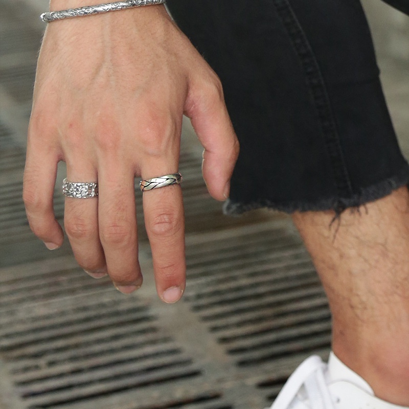 Ivy Open Ring For Men Retro Personality Banquet Jewellery Ring_voghion.com