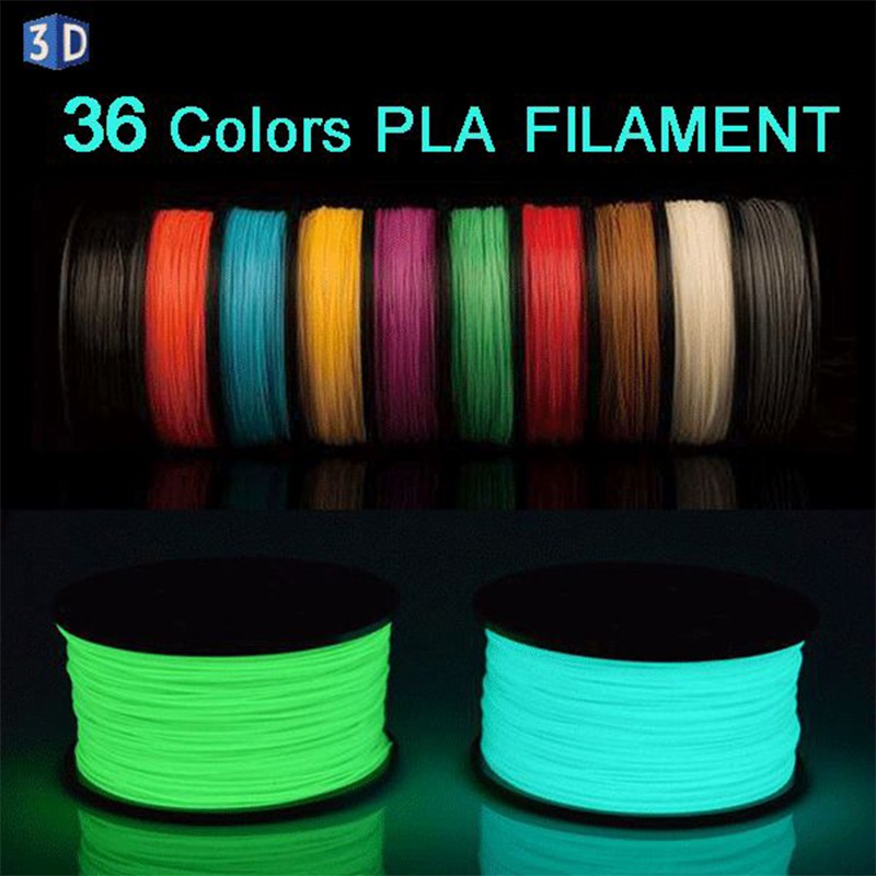 10m 36 Colors PLA 1.75mm 3d Printer Filament Pen Makerbot Plastic Rubber Consumables Material (Size: 10 m, 36 colors)