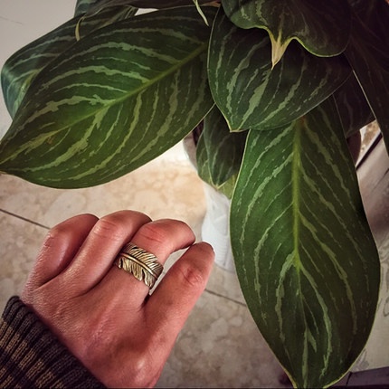 Vintage Thai Silver Wing Ring Male Indian Feather Open size adjustable Ring_voghion.com