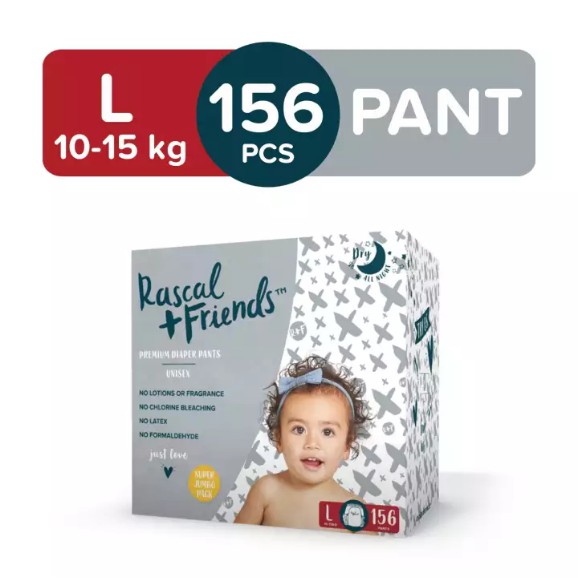 [Carton] Rascal+Friends Pants Diapers L, 3 x Packs