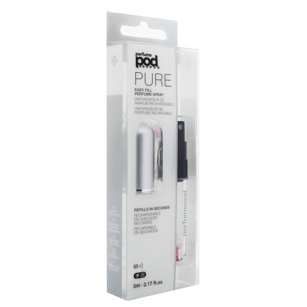 PERFUME POD REFILL PERFUME SPRAY BOTTLE (SILVER)