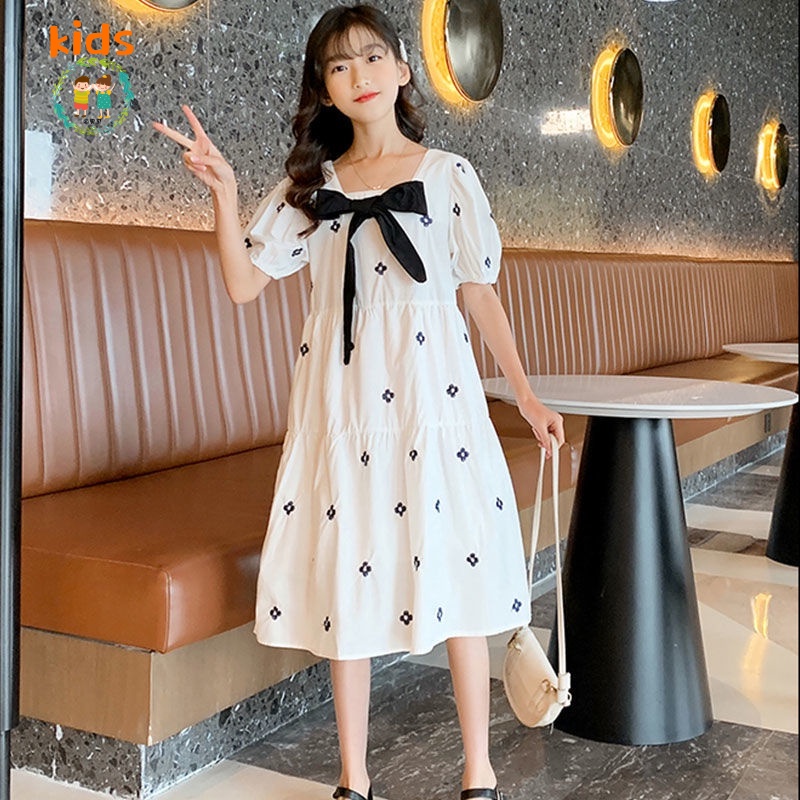 Đầm Công Chúa Mùa Hè Phong Cách Hàn Quốc Kiểu Mới Hợp Thời Trang Cho Bé Gái 3-5-8-10-12 Tuổi